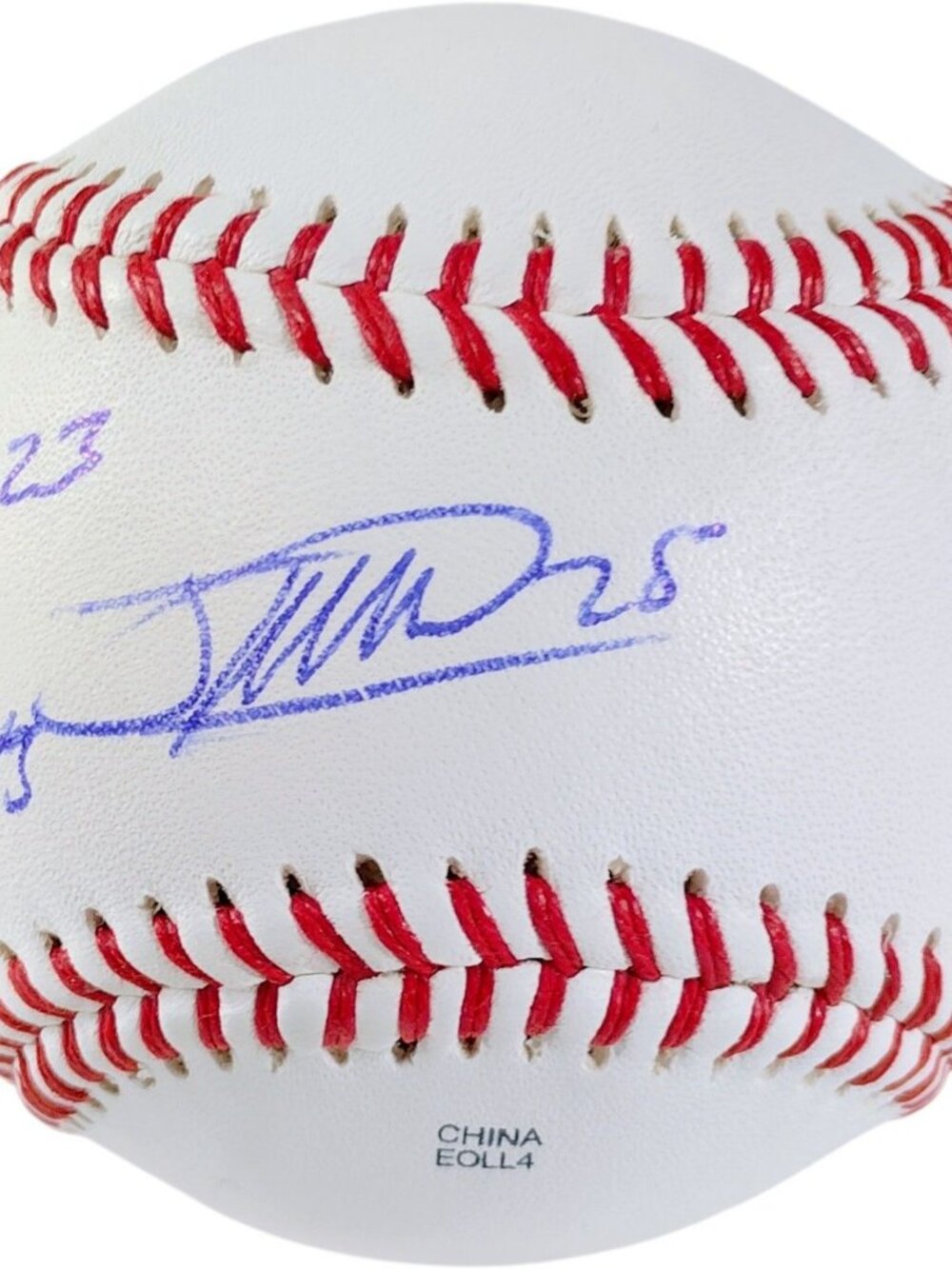 Jose LeClerc Autographed Baseball Texas Rangers 23 WS Champs Signed COA Photo